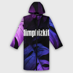 Мужской дождевик 3D Limp Bizkit neon monstera