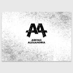 Поздравительная открытка Asking Alexandria с потертостями на светлом фоне