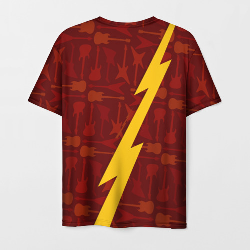 Мужская футболка 3D In Flames гитары и молния, цвет 3D печать - фото 2