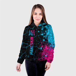 Женская куртка 3D Maneskin - neon gradient: по-вертикали - фото 2