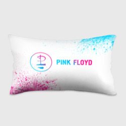 Подушка 3D антистресс Pink Floyd neon gradient style: надпись и символ