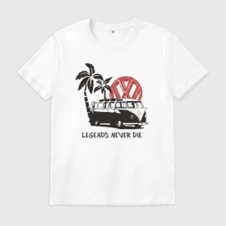 Мужская футболка хлопок Легенды никогда не умирают