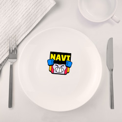 Набор: тарелка + кружка Значок болельщика Navi Brawl Stars - фото 2