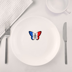 Набор: тарелка + кружка Франция бабочка - фото 2