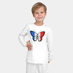 Детская пижама с лонгсливом хлопок Франция бабочка - фото 2