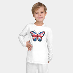 Детская пижама с лонгсливом хлопок Британия бабочка - фото 2
