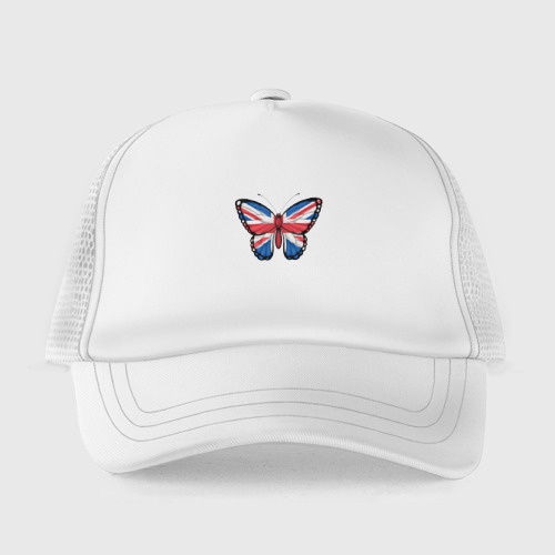 Детская кепка тракер Британия бабочка, цвет белый - фото 2