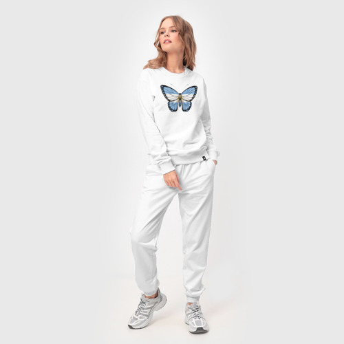 Женский костюм хлопок Аргентина бабочка, цвет белый - фото 3