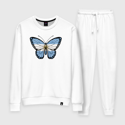 Женский костюм хлопок Аргентина бабочка, цвет белый