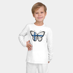 Детская пижама с лонгсливом хлопок Финляндия бабочка - фото 2