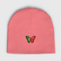 Мужская шапка демисезонная Португалия бабочка