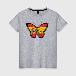 Женская футболка хлопок Испания бабочка
