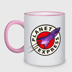 Кружка двухцветная Futurama Planet Express