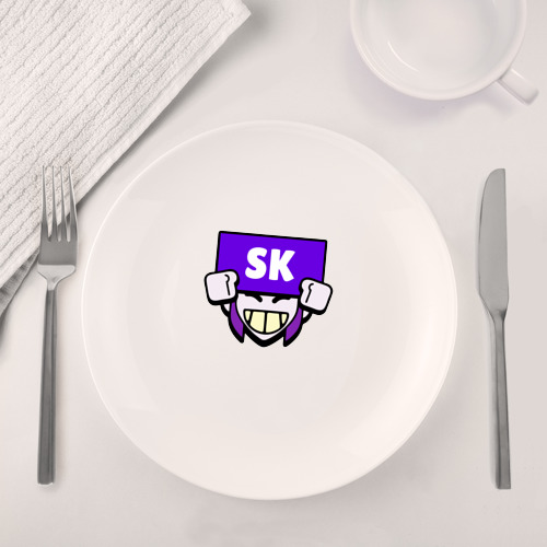 Набор: тарелка + кружка Значок болельщика SK Brawl Stars - фото 4