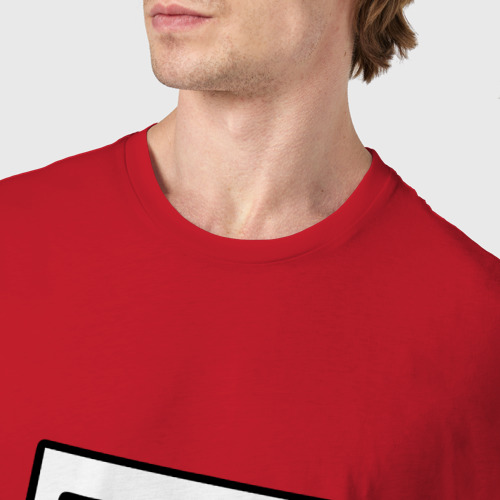 Мужская футболка хлопок Значок болельщика Zeta Brawl Stars, цвет красный - фото 6