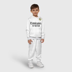 Детский костюм с толстовкой 3D ФК Реал Мадрид форма 22-23 домашняя - фото 2