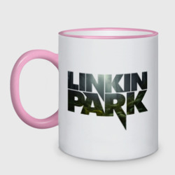 Кружка двухцветная Linkin Park forest