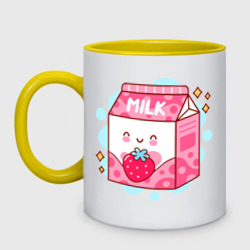 Кружка двухцветная Strawberry milk