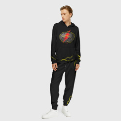 Мужской костюм с толстовкой 3D Flash and Batman logo - фото 2