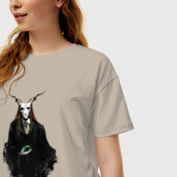 Женская футболка хлопок Oversize Элиас Эйнсворт - фото 2
