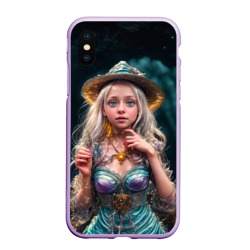 Чехол для iPhone XS Max матовый Девушка ведьма в пещере