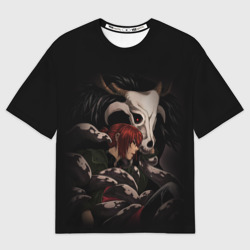 Женская футболка oversize 3D Элиас и Тисэ