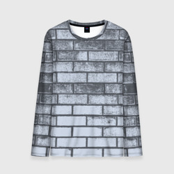 Мужской лонгслив 3D Grey wall