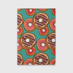 Обложка для паспорта матовая кожа Sweet donuts