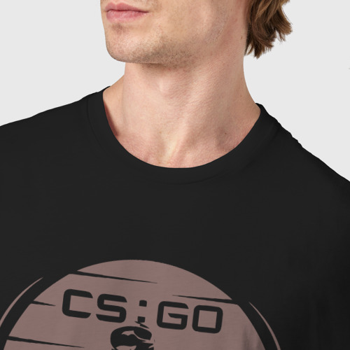 Мужская футболка хлопок CS:GO gamer, цвет черный - фото 6
