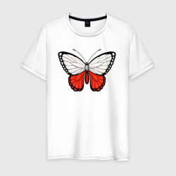 Мужская футболка хлопок Польша бабочка