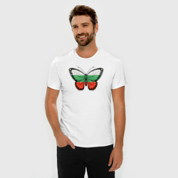 Мужская футболка хлопок Slim Болгария бабочка - фото 2