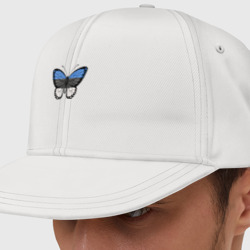 Кепка снепбек с прямым козырьком Эстония бабочка
