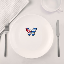 Набор: тарелка + кружка Куба бабочка - фото 2