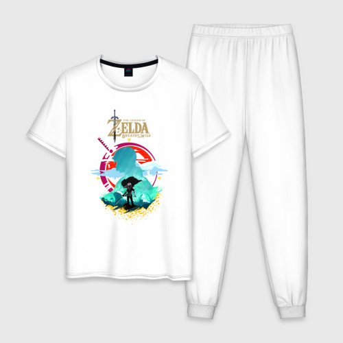 Мужская пижама хлопок The Legend of Zelda - Link, цвет белый