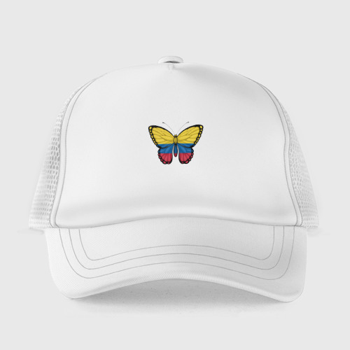 Детская кепка тракер Колумбия бабочка, цвет белый - фото 2