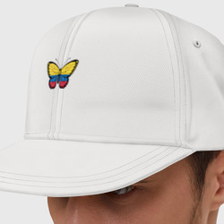 Кепка снепбек с прямым козырьком Колумбия бабочка