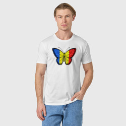 Мужская футболка хлопок Румыния бабочка - фото 2