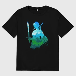 Женская футболка хлопок Oversize Персонаж Линк