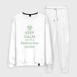 Мужской костюм хлопок Keep calm and be a radioactive potato