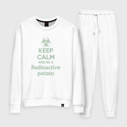 Женский костюм хлопок Keep calm and be a radioactive potato