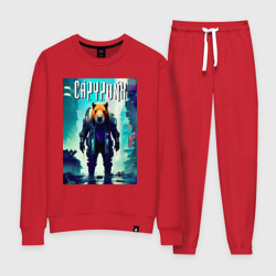 Женский костюм хлопок Capypunk - urban style - neural network