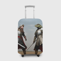 Чехол для чемодана 3D Древний Рус против Ящера