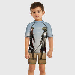 Детский купальный костюм 3D Древний Рус против Ящера - фото 2