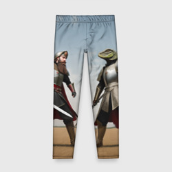 Детские леггинсы 3D Древний Рус против Ящера