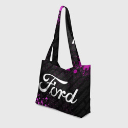 Пляжная сумка 3D Ford pro racing: надпись и символ - фото 2