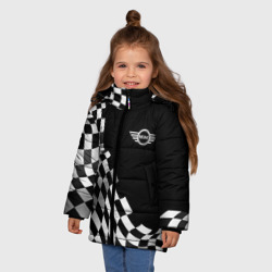 Зимняя куртка для девочек 3D Mini racing flag - фото 2