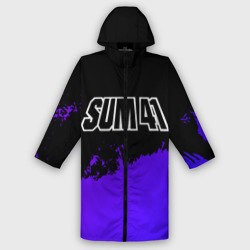 Мужской дождевик 3D Sum41 purple grunge