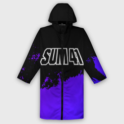 Женский дождевик 3D Sum41 purple grunge