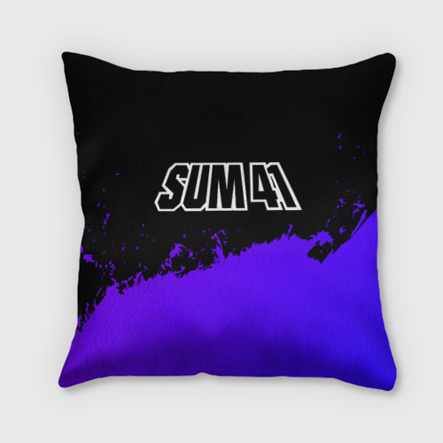 Подушка 3D Sum41 purple grunge