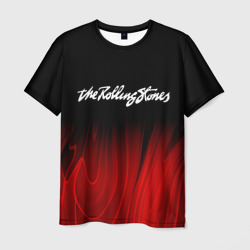 Мужская футболка 3D Rolling Stones red plasma